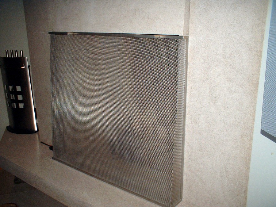 Flat Fire Place Screens